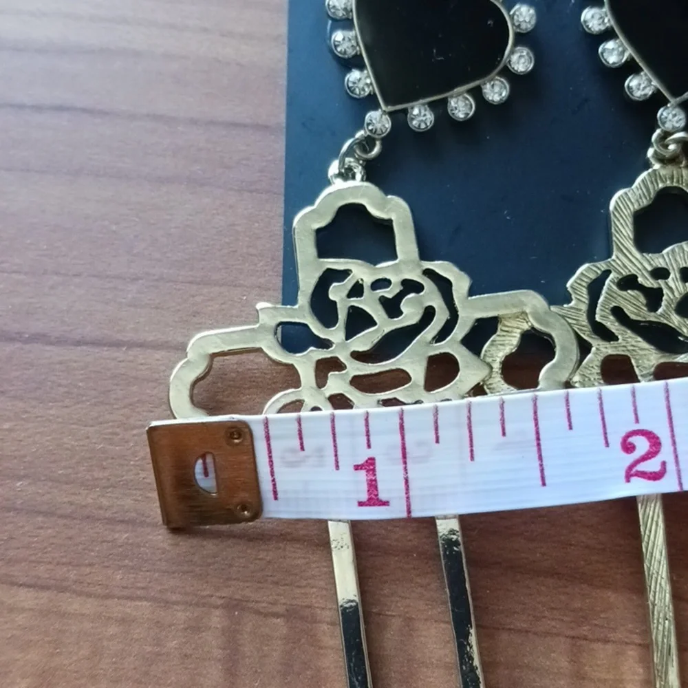 Thalia Sodi Cross With Heart Gold Earrings Mother's Day - Picture 7 of 7